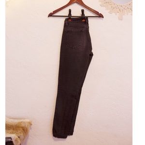 Loft curvy skinny black wash jean leggings size 4